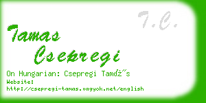 tamas csepregi business card